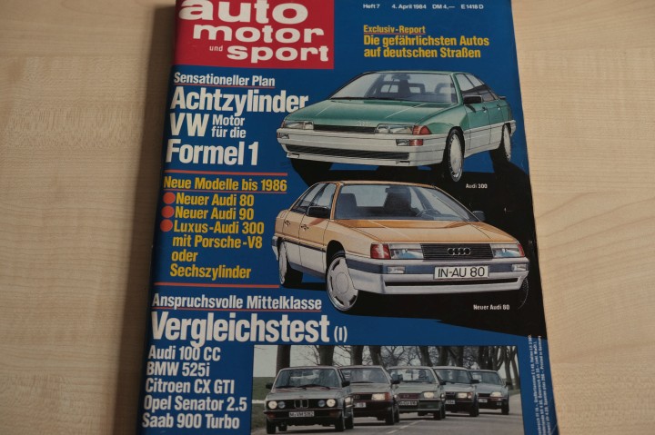Deckblatt Auto Motor und Sport (07/1984)